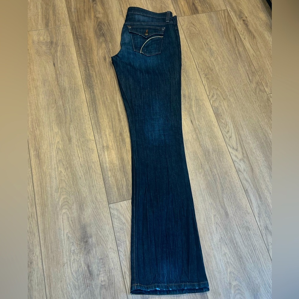 EUC 🎉 JOE’s Jeans ROCKER Dark Blue Long Low Waist Denim Blue Jeans W 29 L 34 - Picture 8 of 9